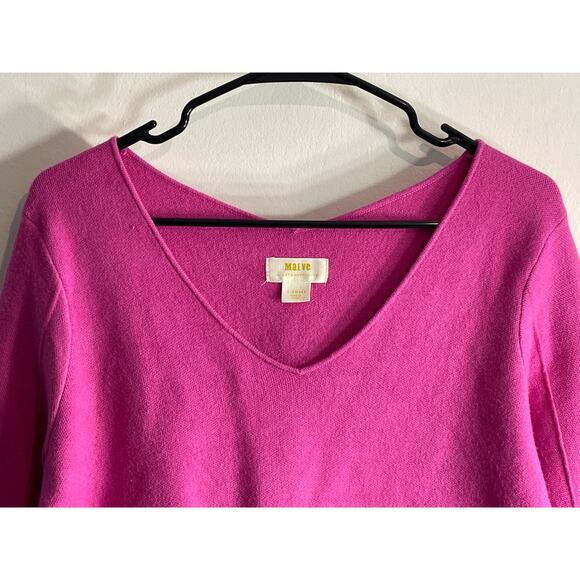 Maeve by Anthropologie Sweater XS Hot Pink Lupita Sporty Country Club Preppy - Picture 4 of 9